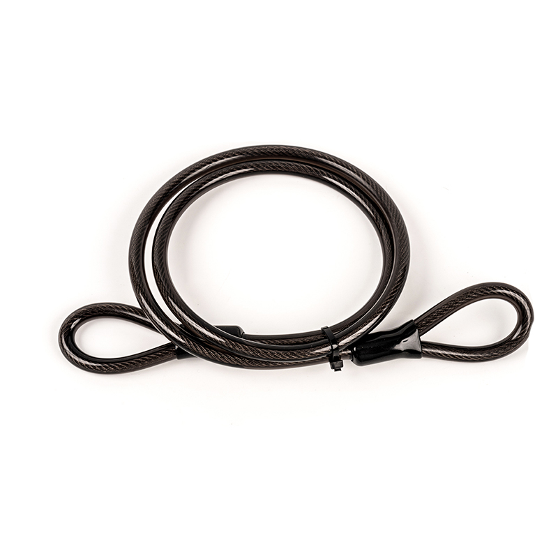 120 cm rostfritt ståltråd PVC -spole repstål kabellås